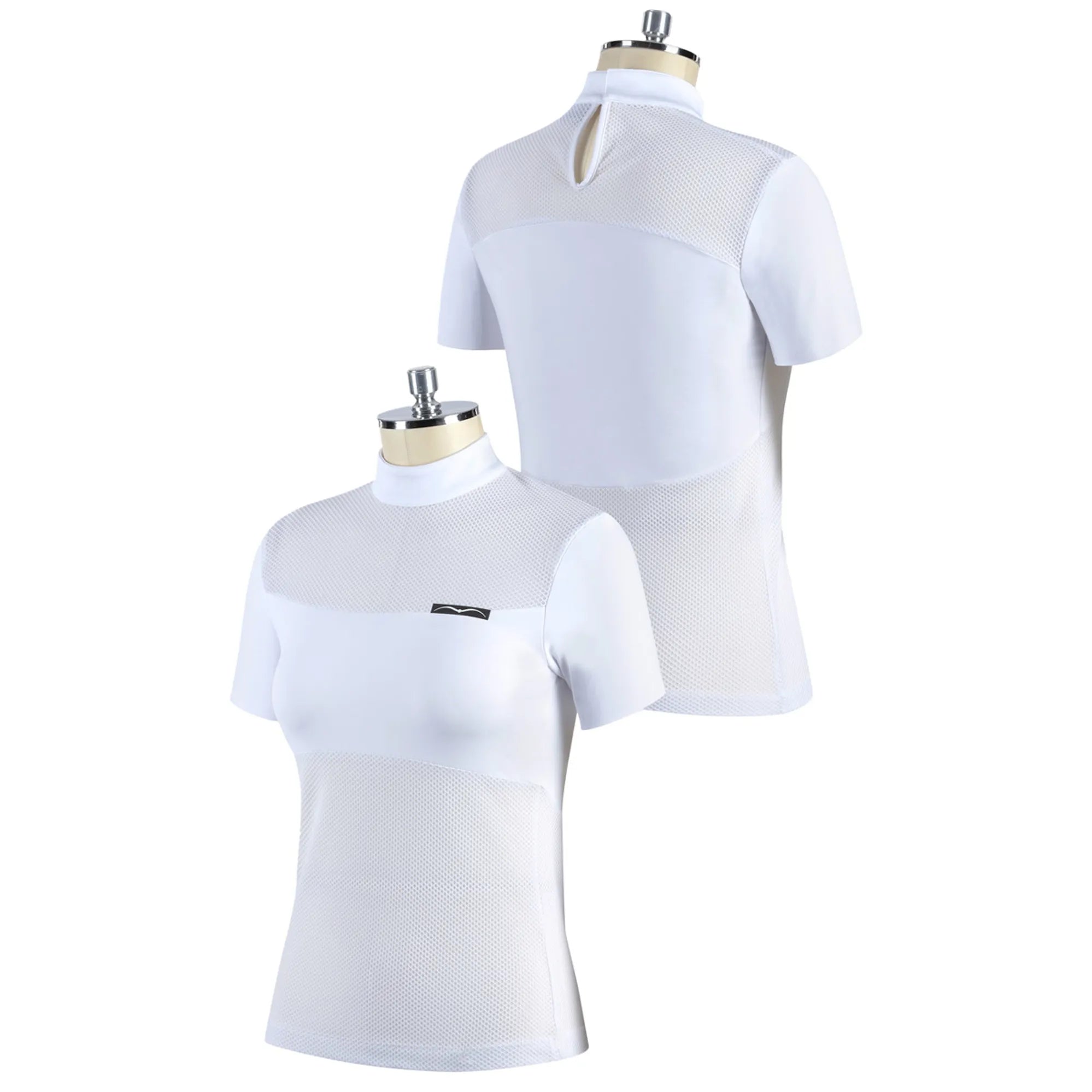 Animo Balmenhorn Ladies Short Sleeve Competition Shirt - Bianco White