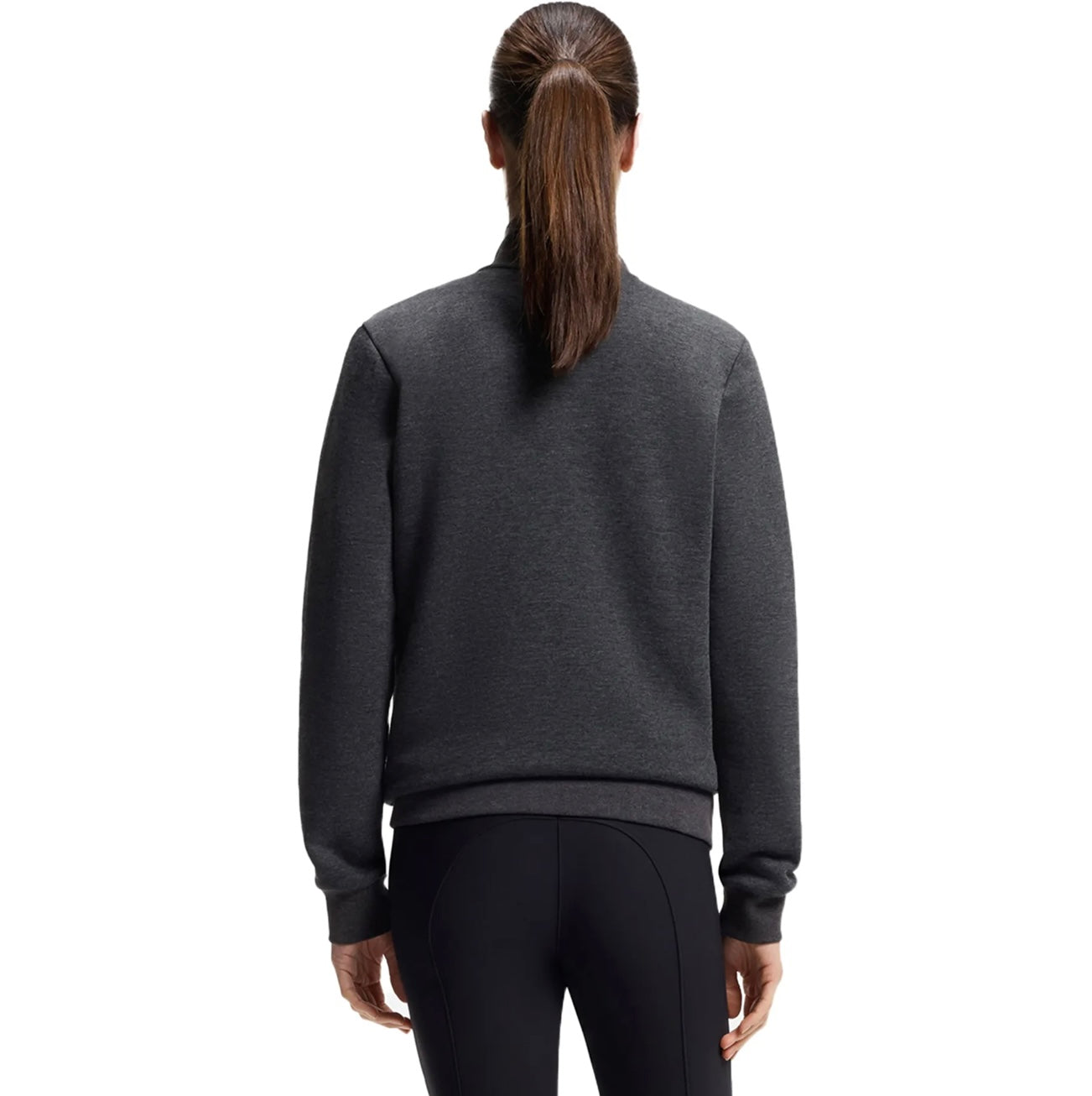 BOSS Equestrian Paris Zip training sweater - Dark Grey/Melange
