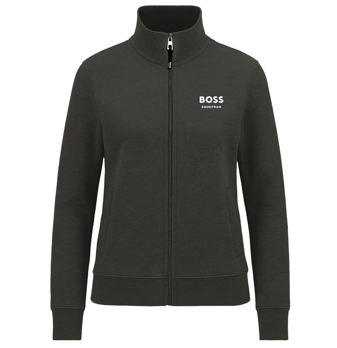 BOSS Equestrian Paris Zip training sweater - Dark Grey/Melange