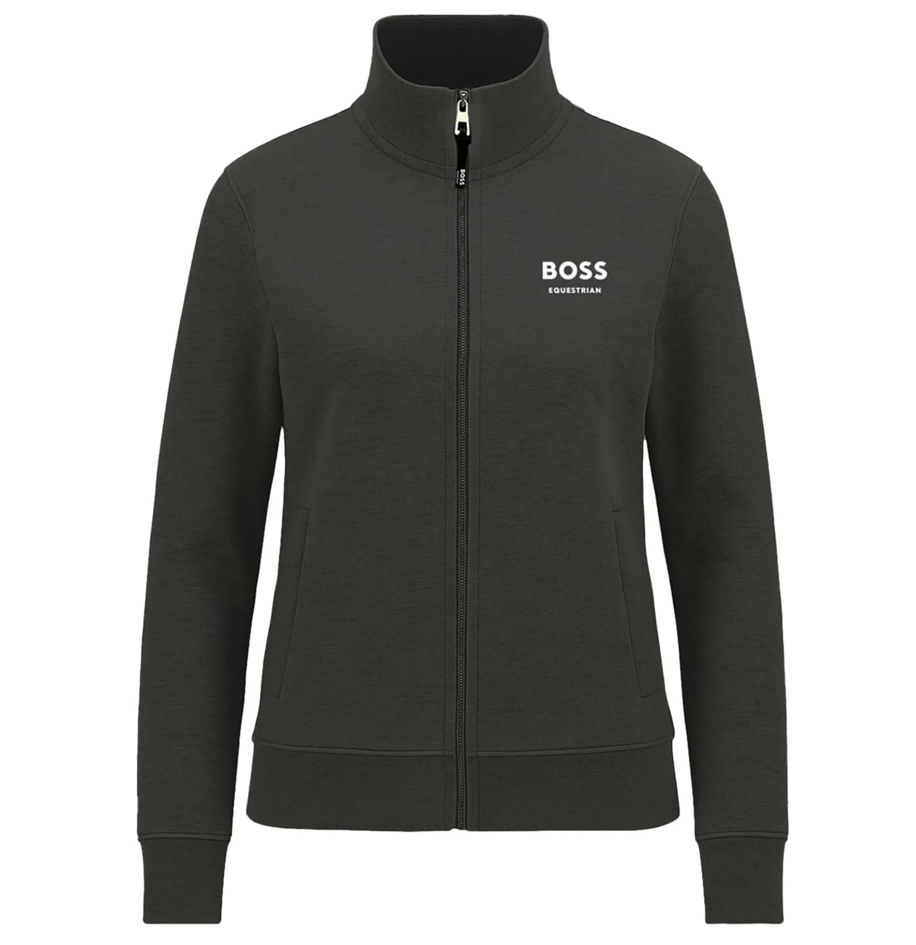 BOSS Equestrian Paris Zip training sweater - Dark Grey/Melange