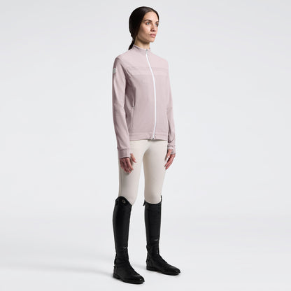 Cavalleria Toscana Perforated Zip Technical Sweatshirt Violet Ice