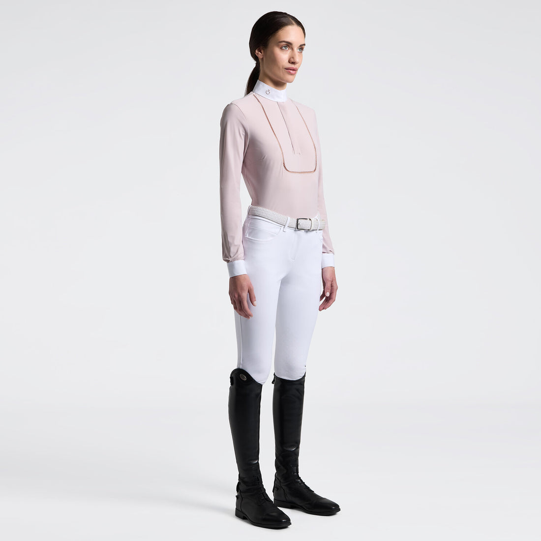 Cavalleria Toscana EmbroideryLong Sleeve women’s Competition Shirt&amp;nbsp;