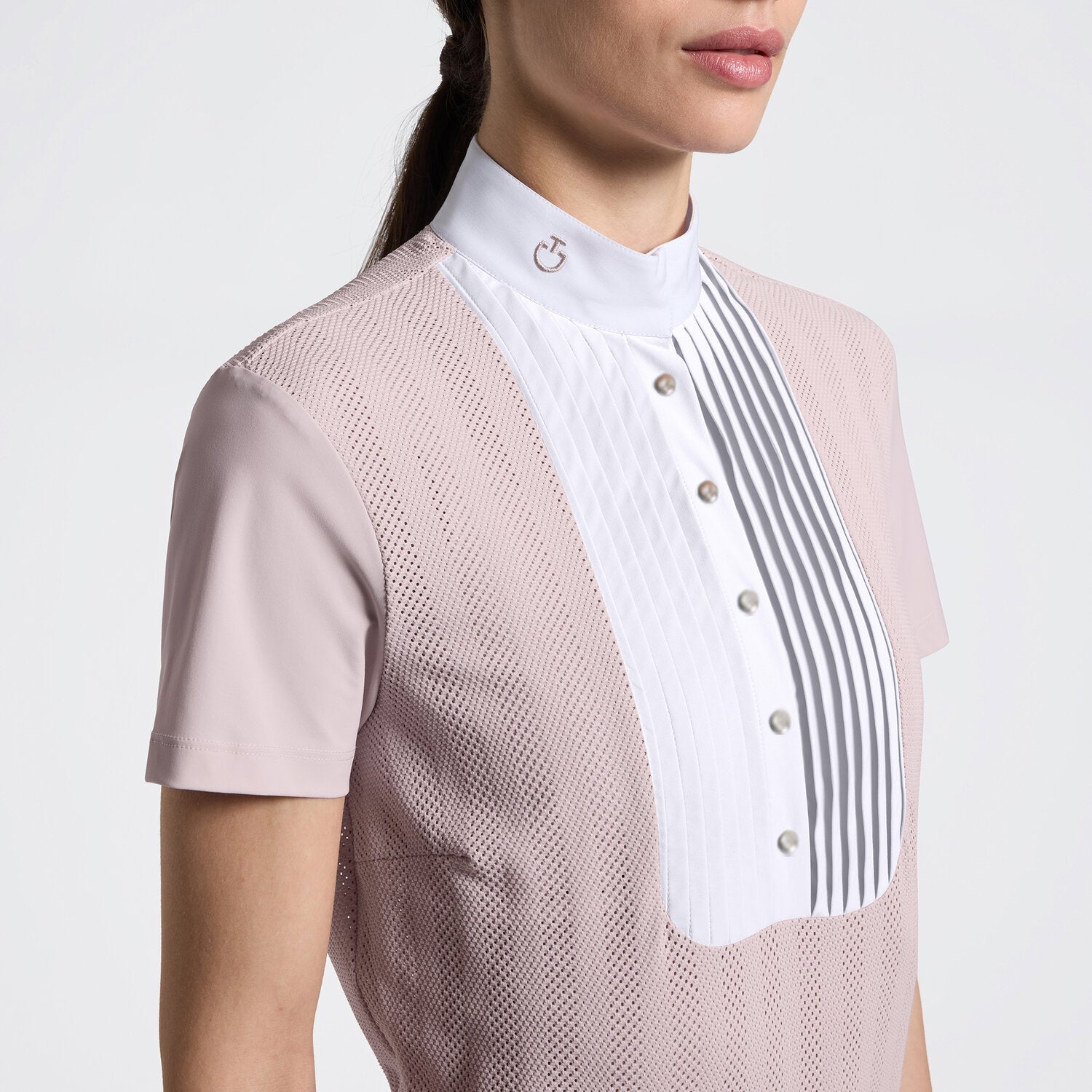 Cavalleria Toscana Jacquard Jersey Short Sleeve Competition Shirt