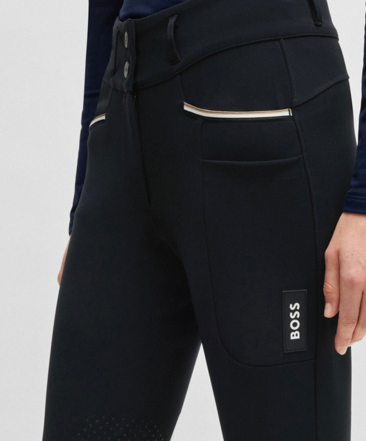 Boss Equestrian Hannah High Waist Knee Grip Breeches - Sky Captain Navy