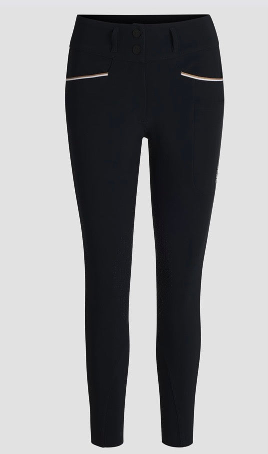 Boss Equestrian Hannah High Waist Knee Grip Breeches - Sky Captain Navy