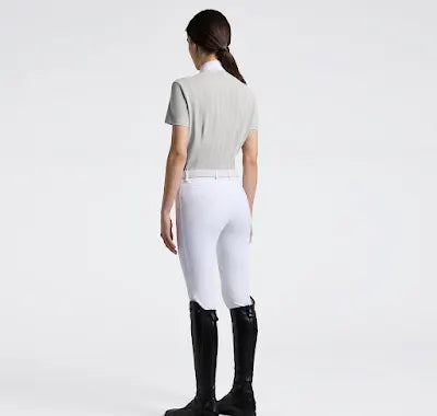 Cavalleria Toscana Womens Jacquard Jersey Short Sleeve Competition Shirt