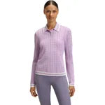 Boss Equestrian Womens Pam Strick long sleeve Knitted polo - Orchid