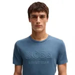Boss Equestrian Men Pierce Northern Blue Logo T shirt