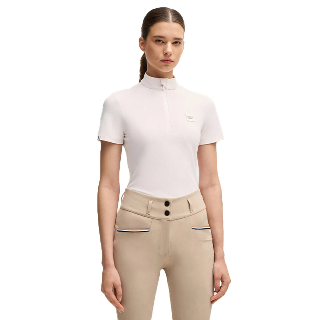 Boss Equestrian Maira Training Shirt Pique Pearl
