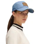 Boss Equestrian Riviera Blue Leather Patch Vintage Cap 