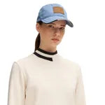 Boss Equestrian Riviera Blue Leather Patch Vintage Cap 