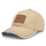 Boss Equestrian Sand Leather Patch Vintage Cap