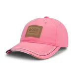 Boss Equestrian Vintage Patch Leather Pink Cap §