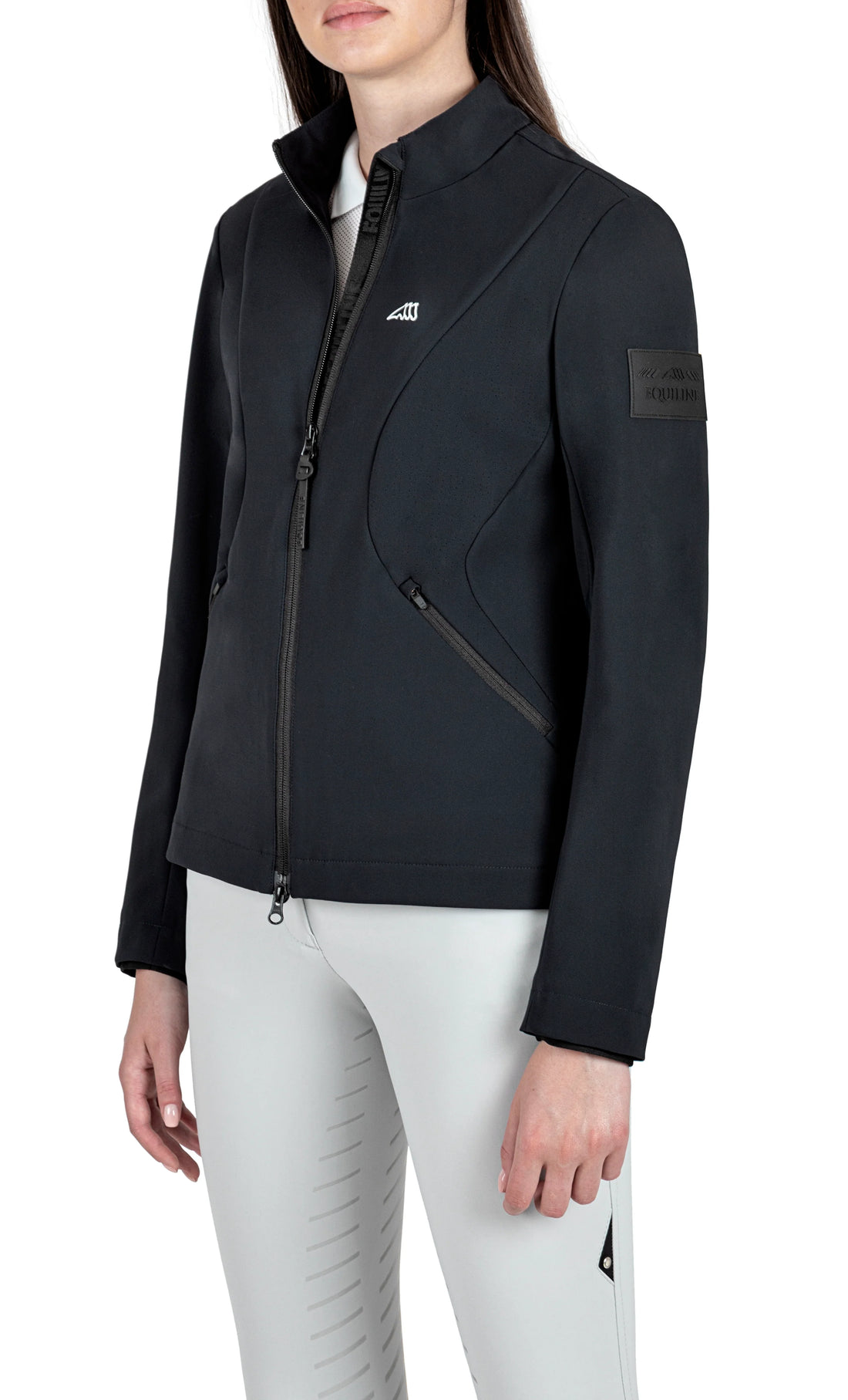 Equiline Caurac Black Soft Shell Jacket