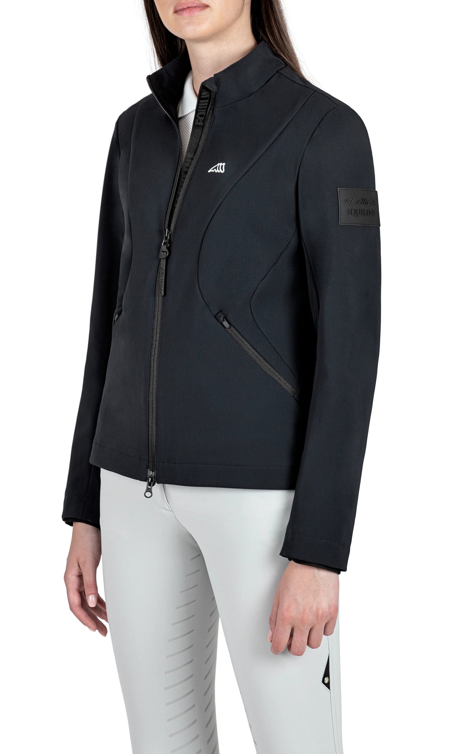 Equiline Caurac Black Soft Shell Jacket