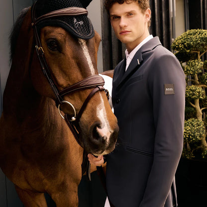 Boss Equestrian Mens Allen Competition Jacket Dark Grey