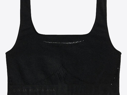 Cavalleria Toscana Tech Knit Crop Top Bra