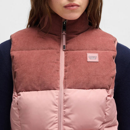 Boss Equestrain Viola Cord Puffer Vest Rose Haze women’s 
