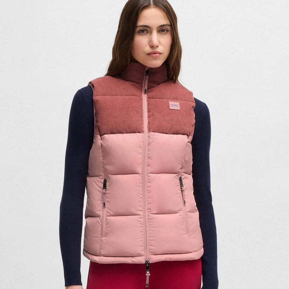 Boss Equestrain Viola Cord Puffer Vest Rose Haze women’s
