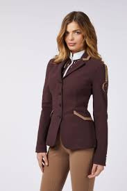 Vestrum Alessandra Competition Jacket Burgundy and Camel