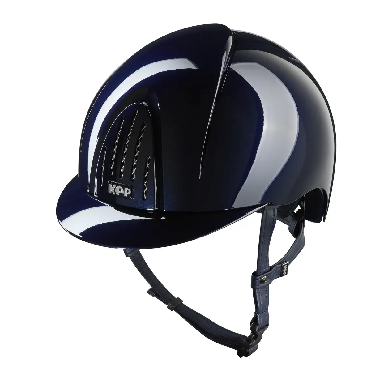 Kep Smart Metal Polish Blue Riding Helmet
