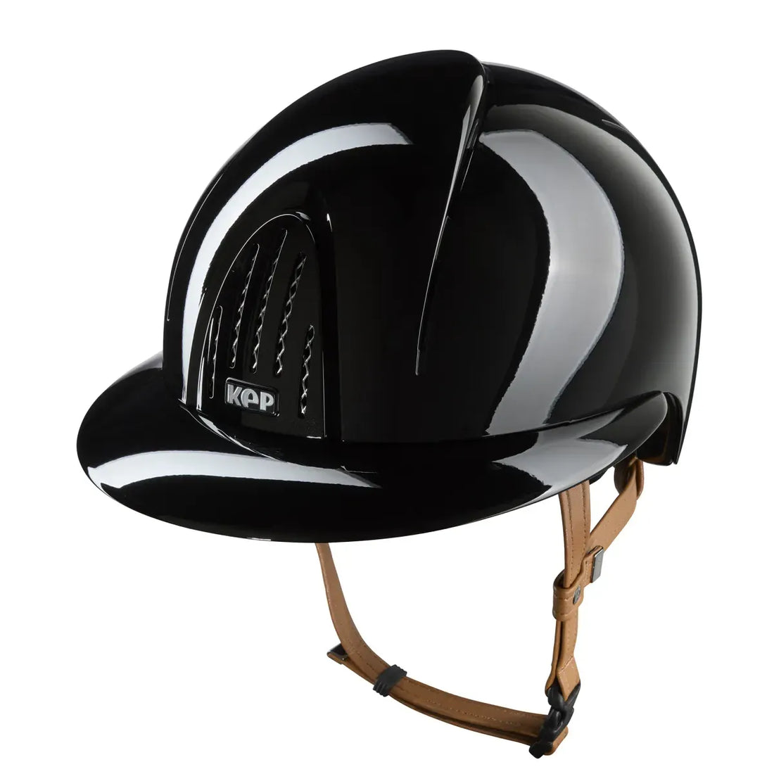 Kep Smart Nova Metal Polish Black Beige trap Riding Helmet