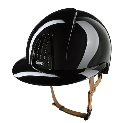 Kep Smart Nova Metal Polish Black Beige trap Riding Helmet