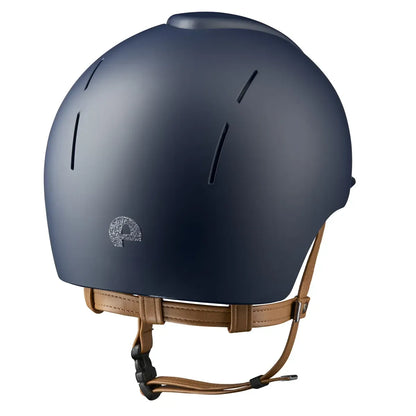 Kep Smart Textile Blue Star Silver Beige Strap Riding Helmet