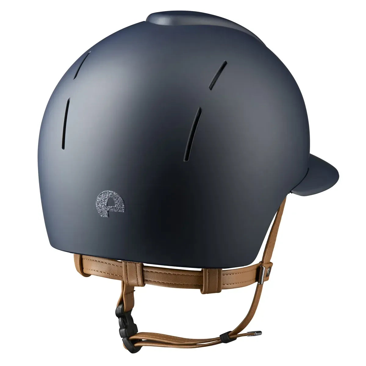 Kep Smart Textile Blue Star Silver Beige Strap Riding Helmet