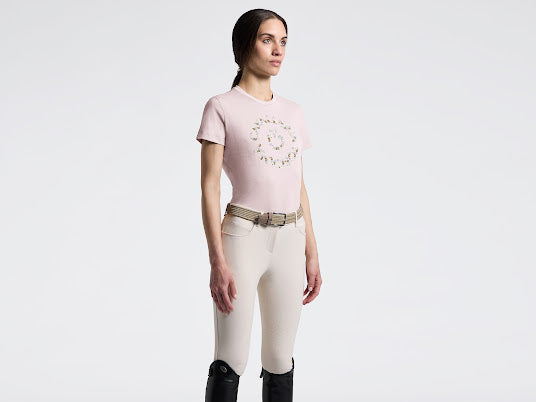 Cavalleria Toscana Floral Embroidery T Shirt 