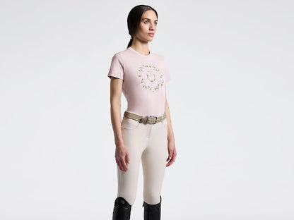 Cavalleria Toscana Floral Embroidery T Shirt 