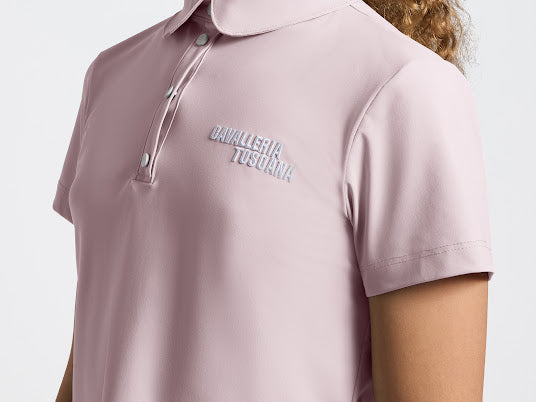 Cavalleria Toscana Children’s Pleated Training Polo Pink