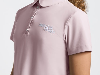 Cavalleria Toscana Children’s Pleated Training Polo Pink