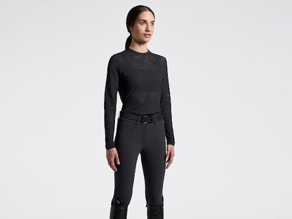 Cavalleria Toscana Mesh Jersey Long Sleeve Performance T Shirt