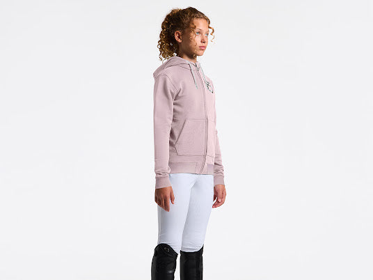 Cavalleria Toscana Childrens Floral Embroidery Logo Zip Hoody