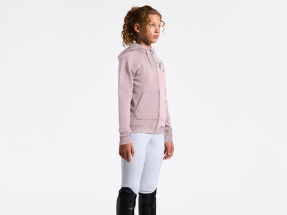 Cavalleria Toscana Childrens Floral Embroidery Logo Zip Hoody
