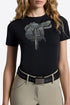 Riders Gene &nbsp;women’s short sleeve Jersey T Shirt with Saddle Navy Blue