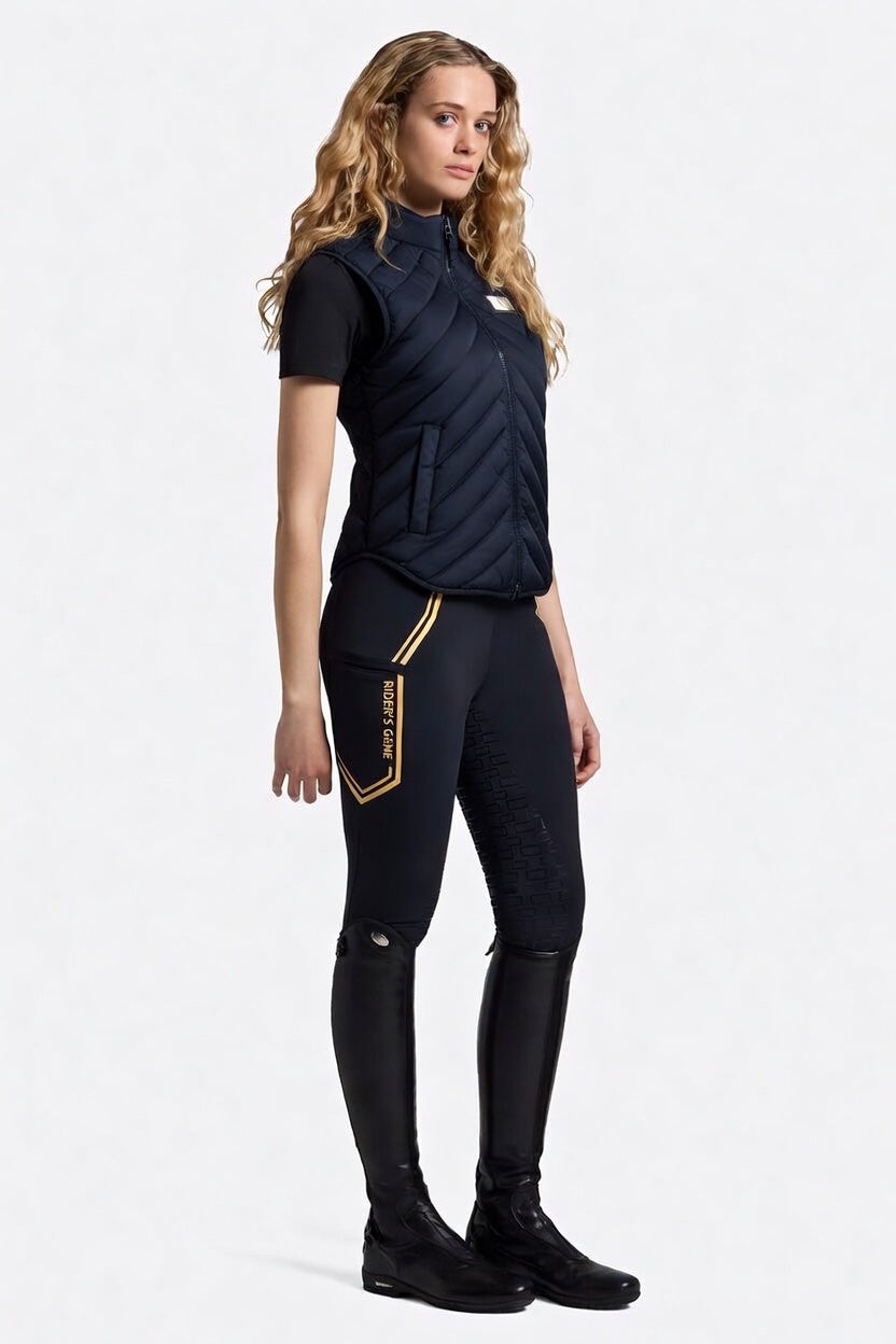 Riders Gene women’s Packable Lightweight Puffer Vest Navy