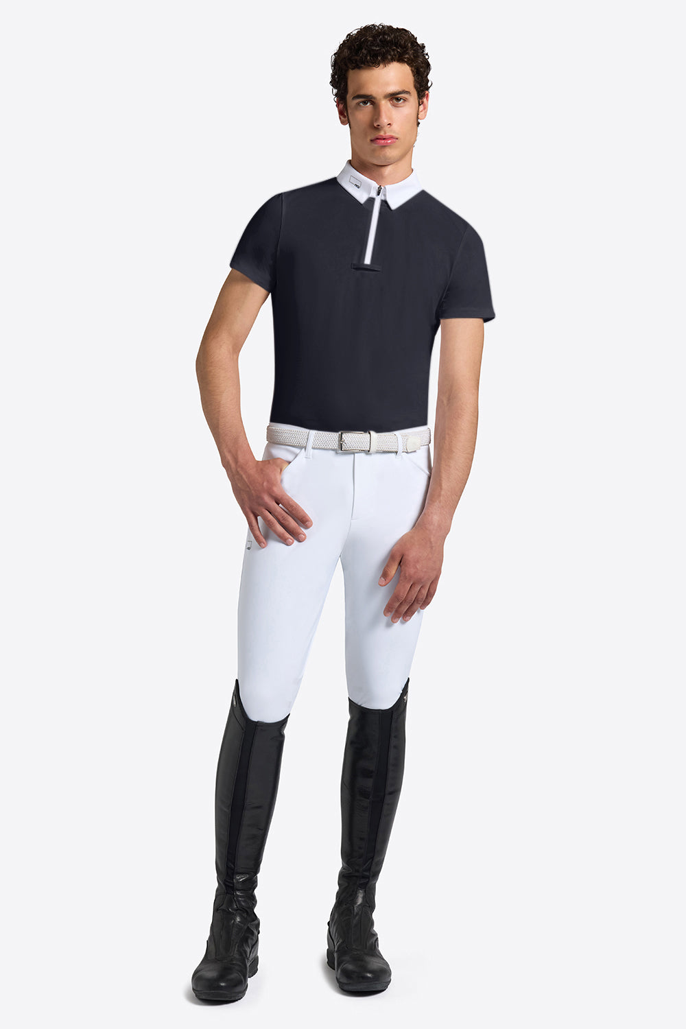 Riders Gene Mens Technical Competition Shirt Navy