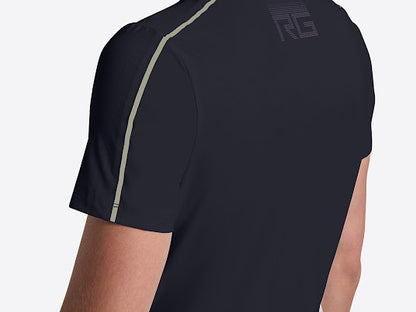 Riders Gene Insert Button Polo Shirt Navy