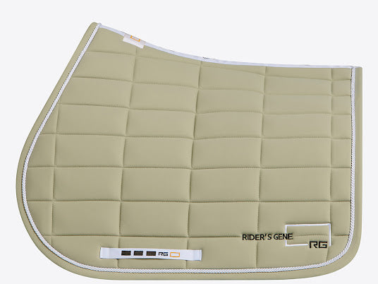 Riders Gene Jumping Saddle Pad with Trim Moss Grey
