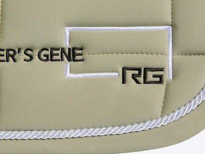Riders Gene Jumping Saddle Pad with Trim Moss Grey