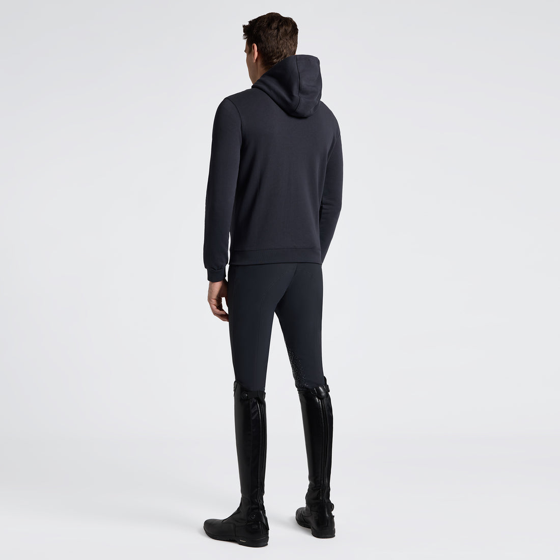 Cavalleria Toscana  Cotton  Embroidery Logo Zip Hoodie