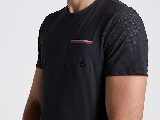 Cavalleria Toscana Men’s Jersey pocket T Shirt Navy