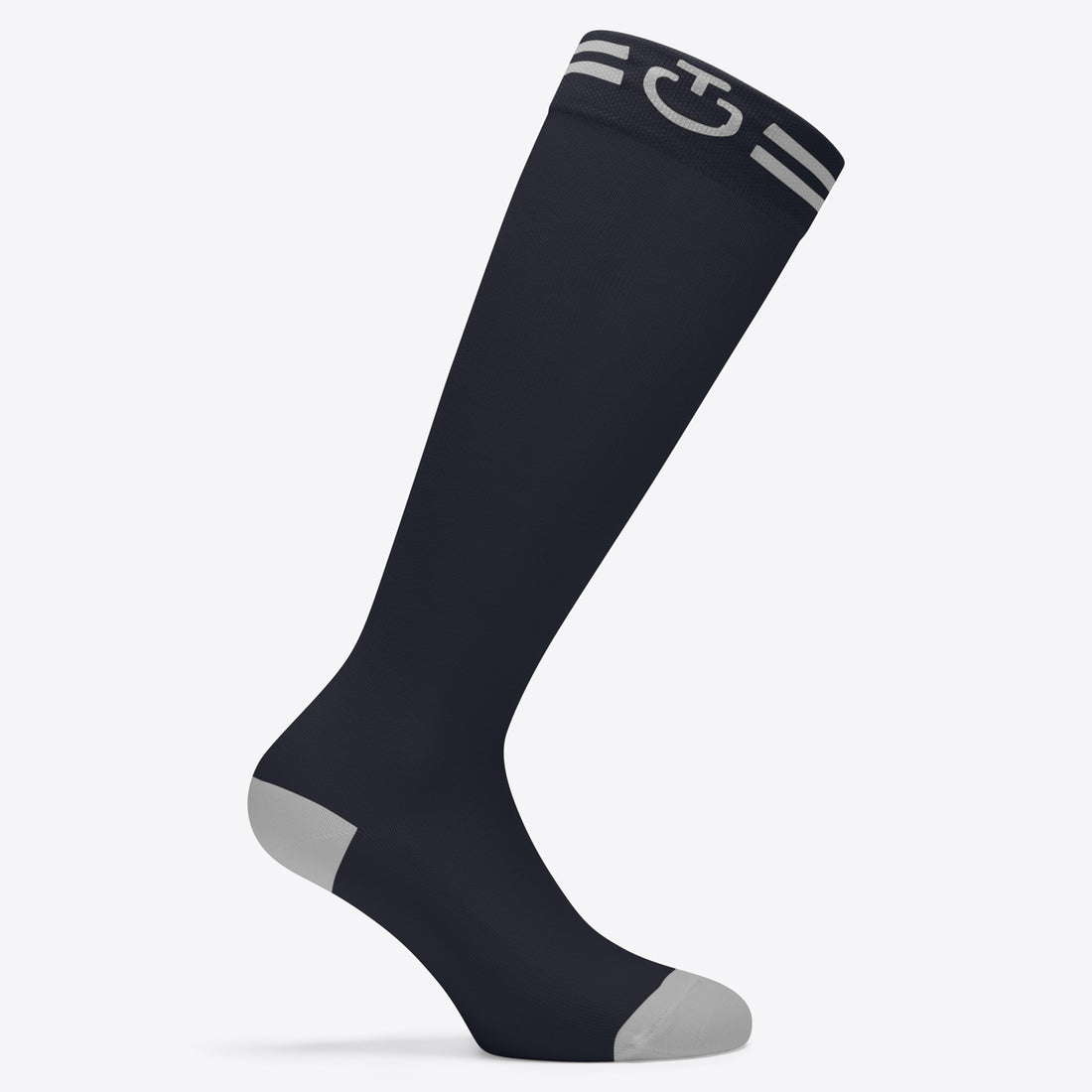 Cavalleria Toscana Jacquard Logo Sock Navy