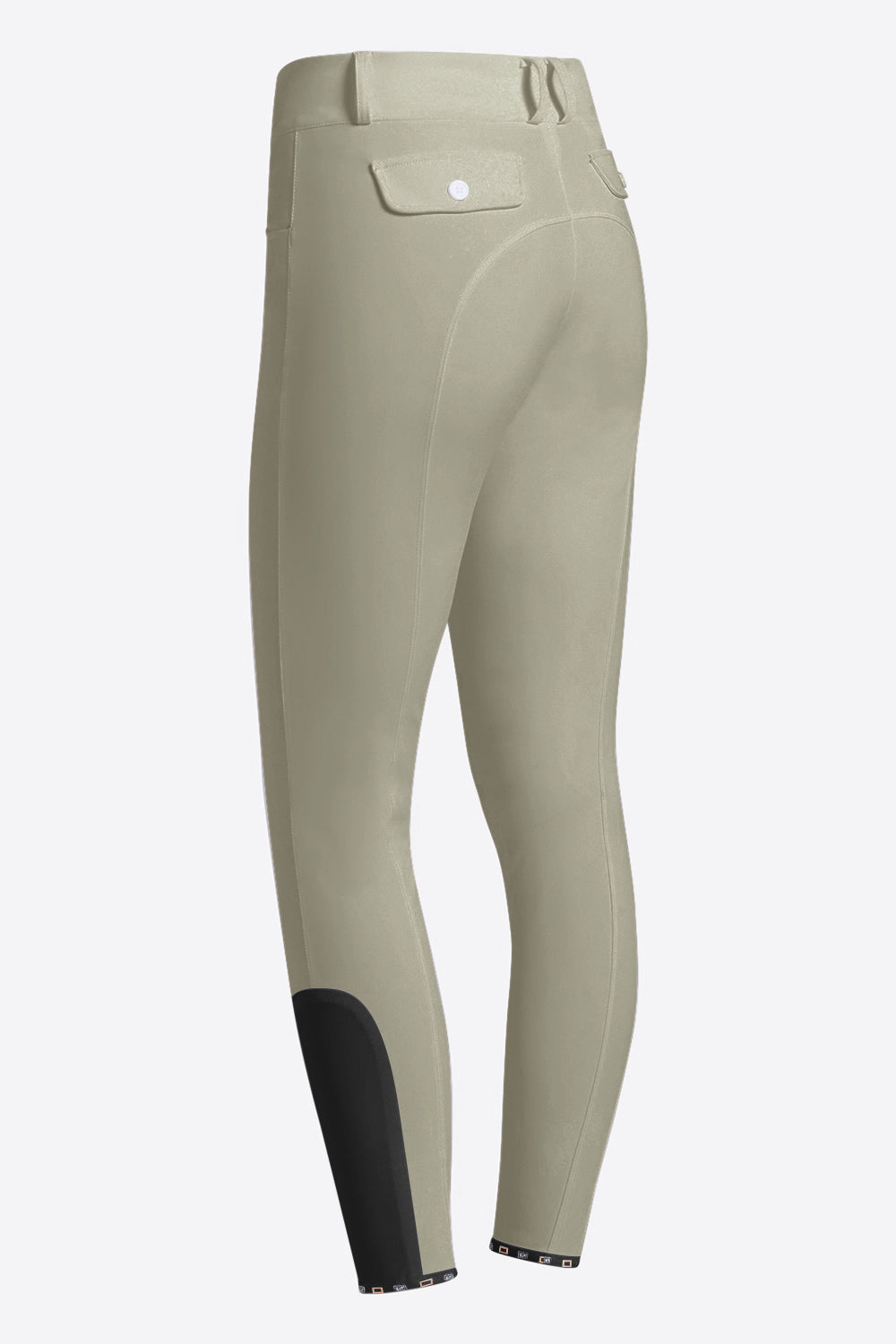 Riders Gene High Waist Womens Knee Grip Breeches Moss Grey