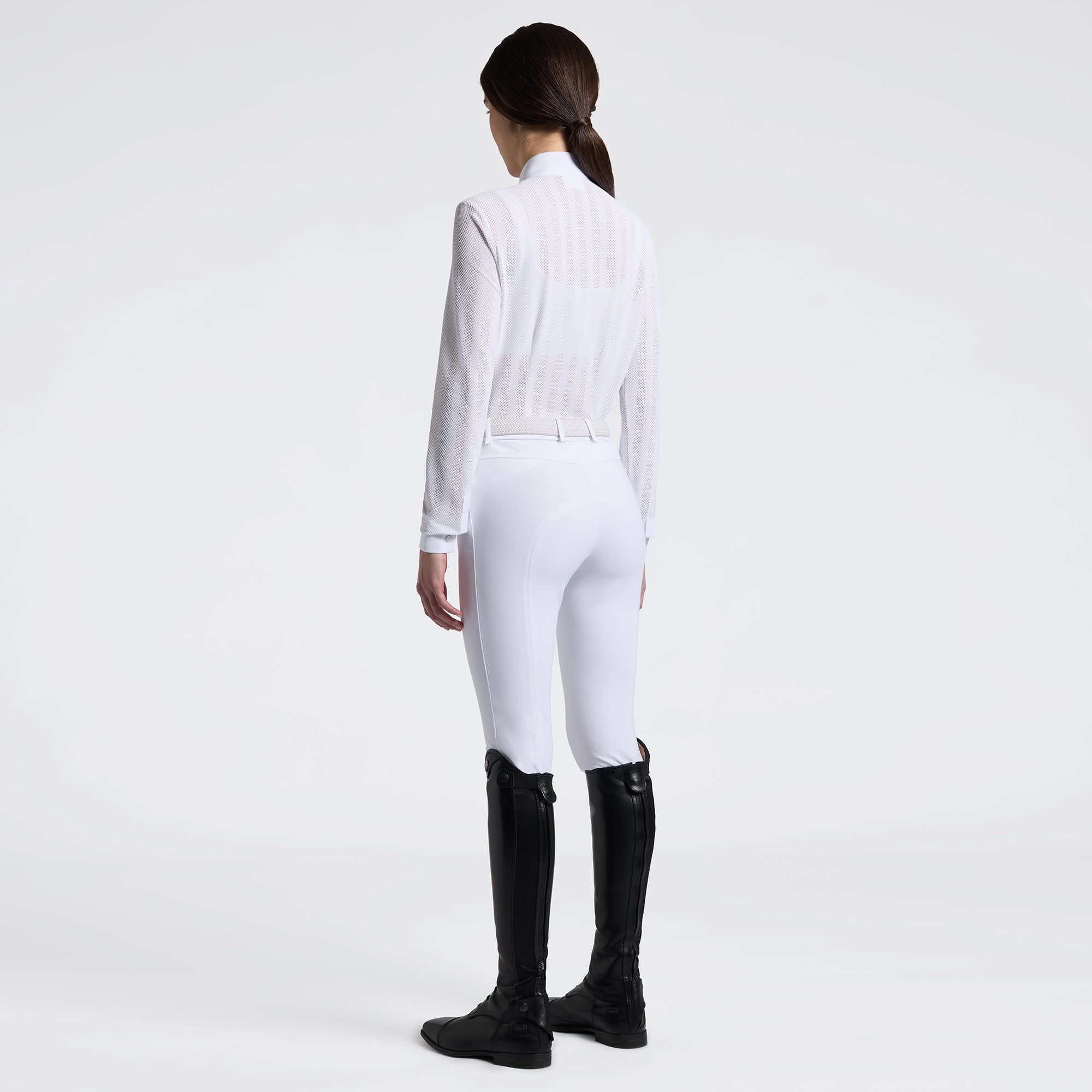 Cavalleria Toscana Jacquard Jersey Competition Shirt White – IG