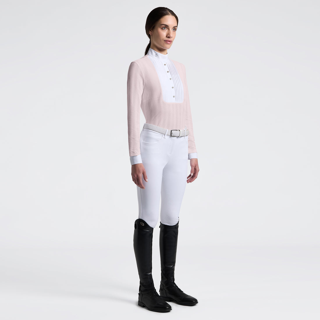 Cavalleria Toscana Jacquard Jersey Competition Shirt Pink