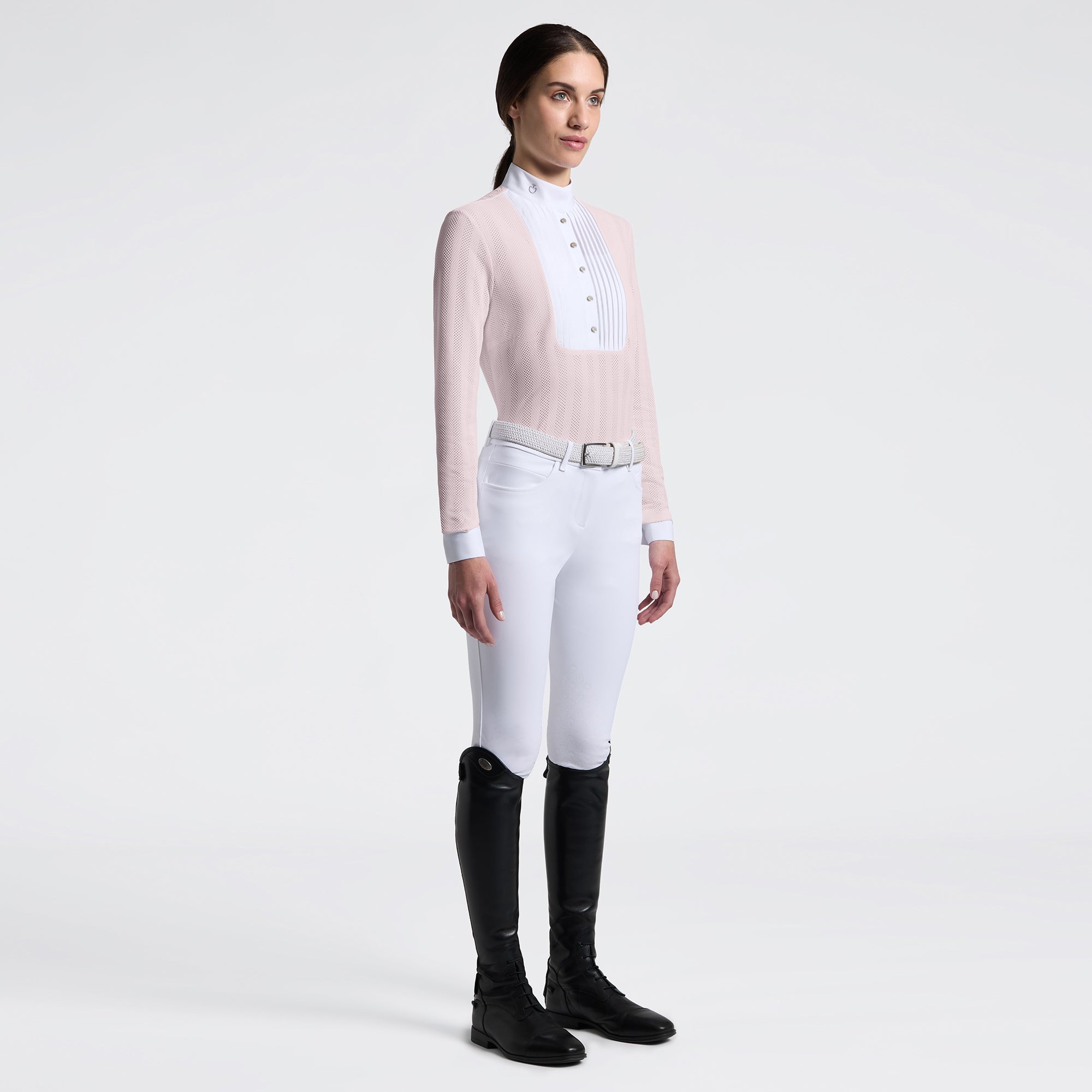 Cavalleria Toscana Jacquard Jersey Competition Shirt Pink