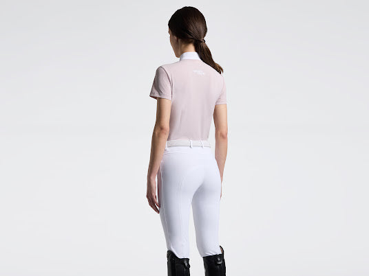 Cavalleria Toscana women’s Perforated Short Sleeve Competition Shirt in Pink